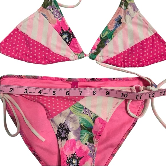 Victoria's Secret Pink Polka Dot And Floral Bikini - Picture 6 of 8